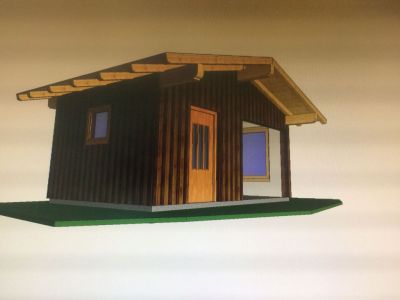 Visualisierung Gartenhütte