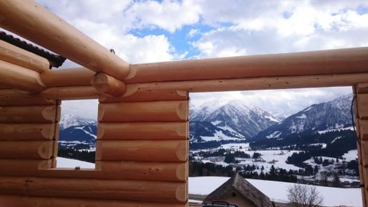 Ferienblockhaus In Kanadischer Naturstammbauweise In Fieberbrunn 2