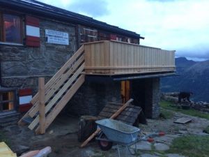 Terrasse Schwarzenbergerhütte