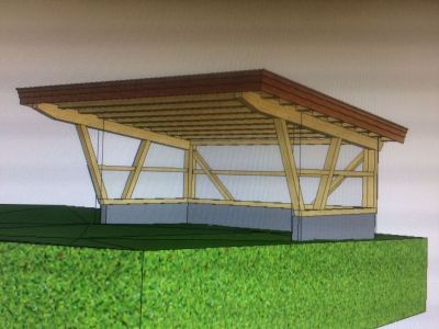 Visualisierung Carport